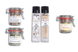 Genuine 4 Salts Combo - Garlic & Parsley, Ceps, Truffle, Shallot & Basil, and Provence Herbs